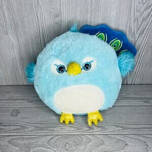 Blue peacock squishmallow